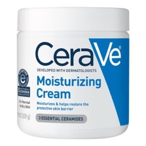 CeraVe Moisturizing Cream, Body and Face Moisturizer for Dry Skin, Fragrance Free,19 Ounce
